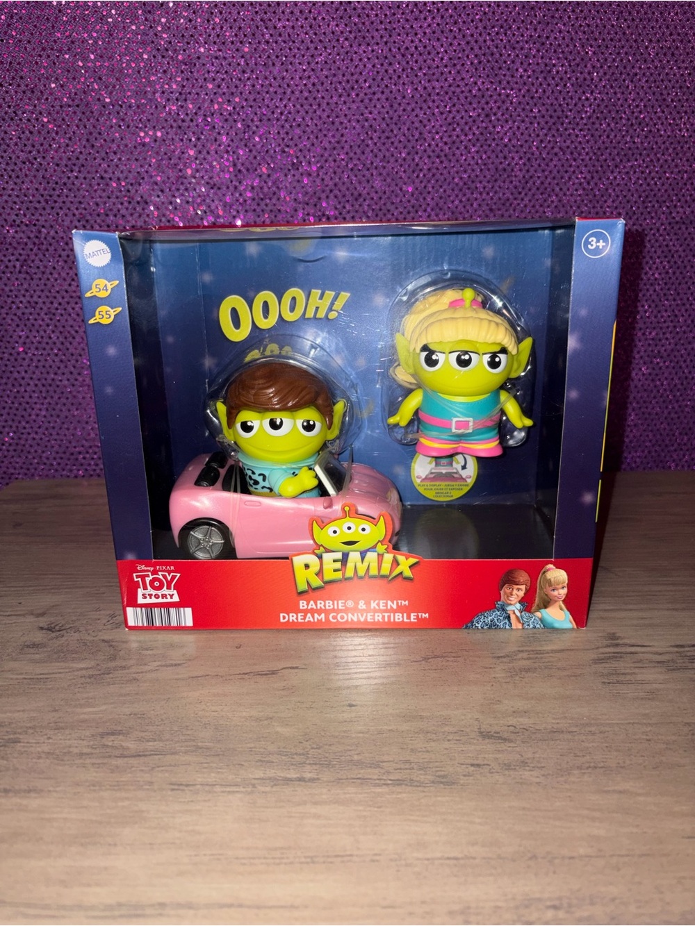 🆕💜 Barbie Remix Pink Convertible Playset Aliens Disney Pixar Toy Story NIB